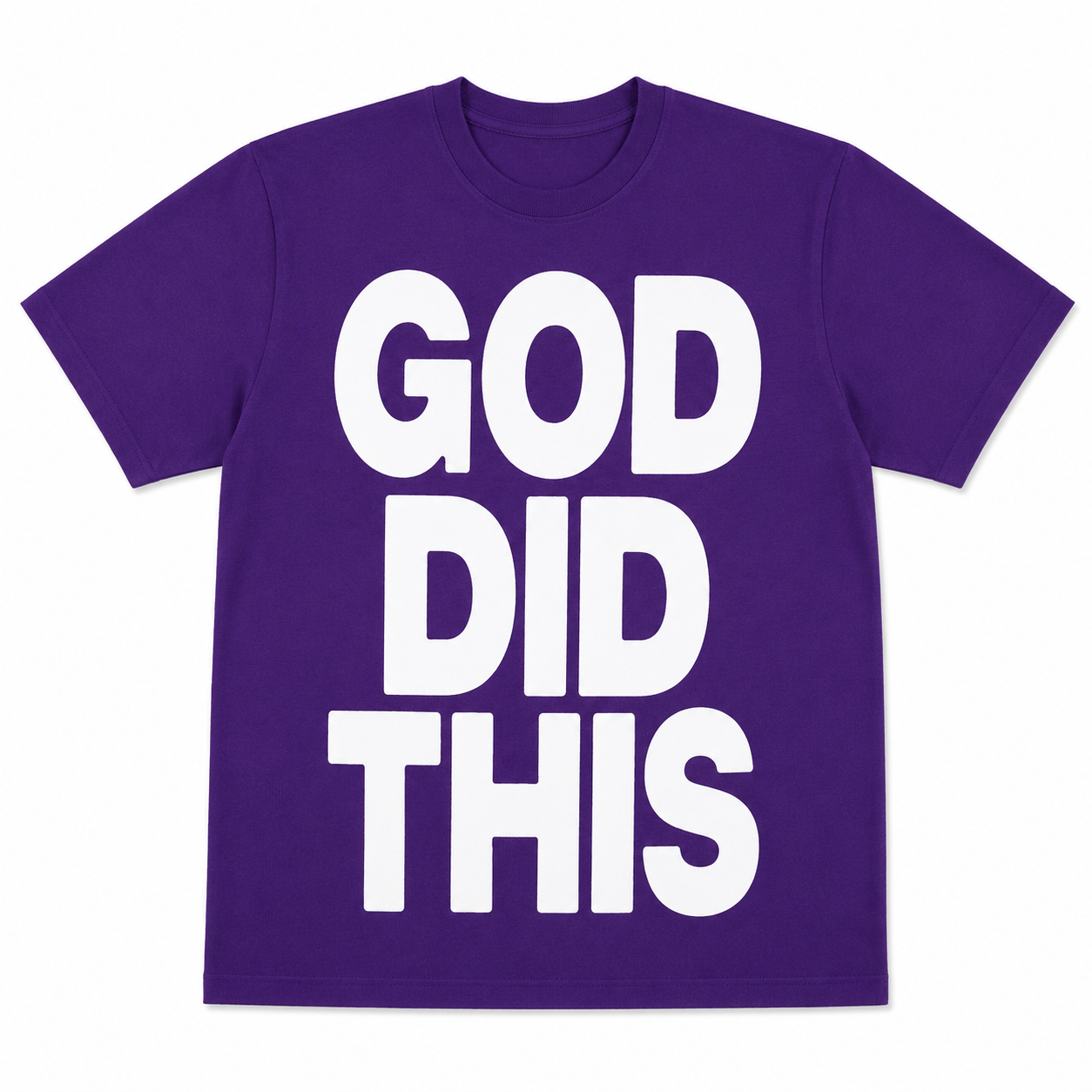 God Did It Tee  (Purple)