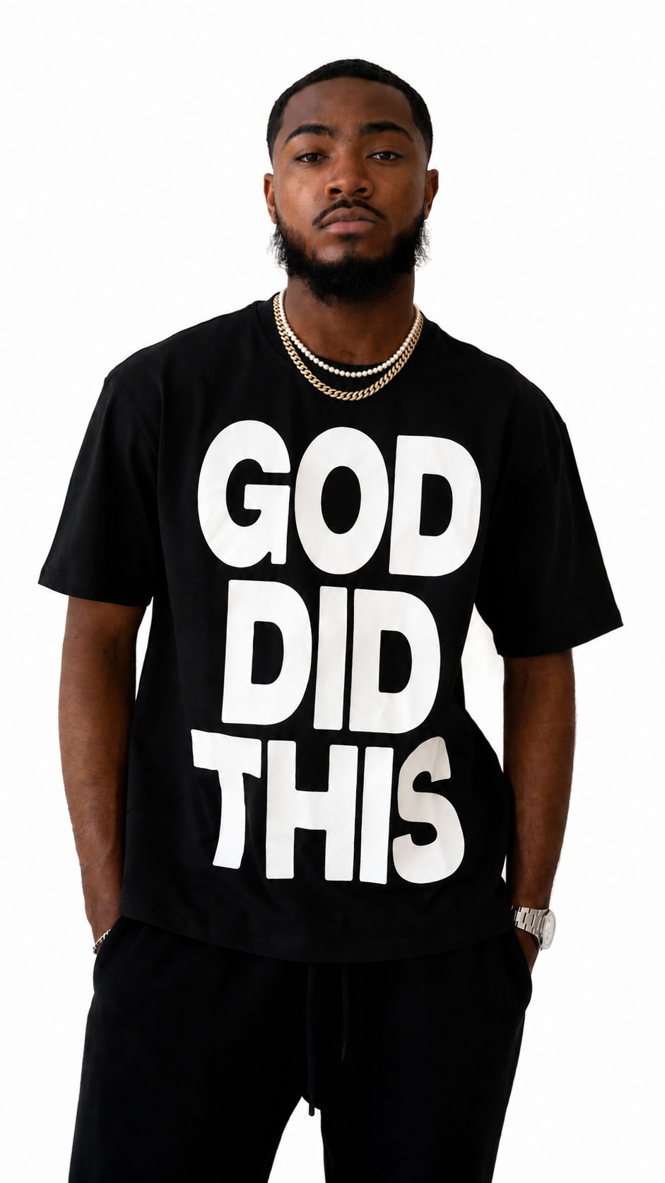 God Did It Tee  (Black)