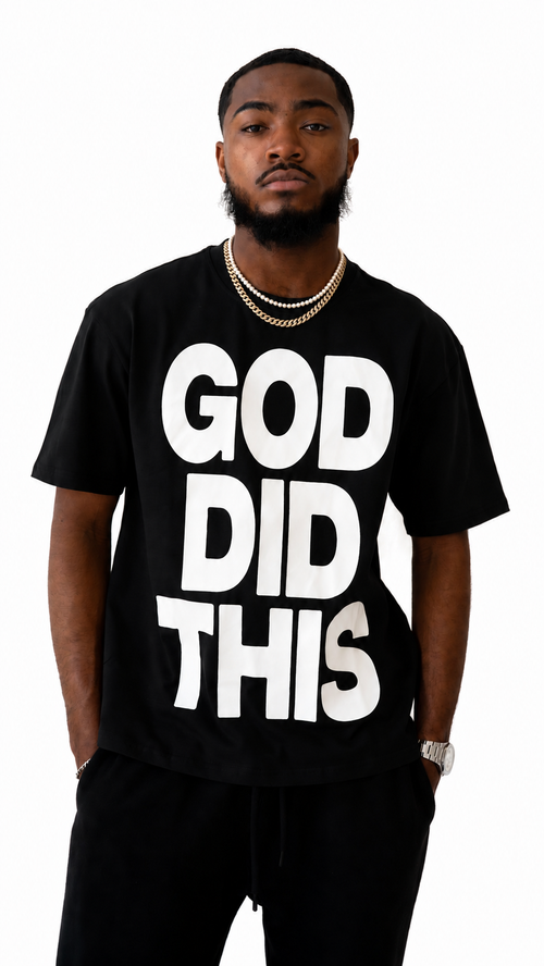 God Did It Tee  (Black)