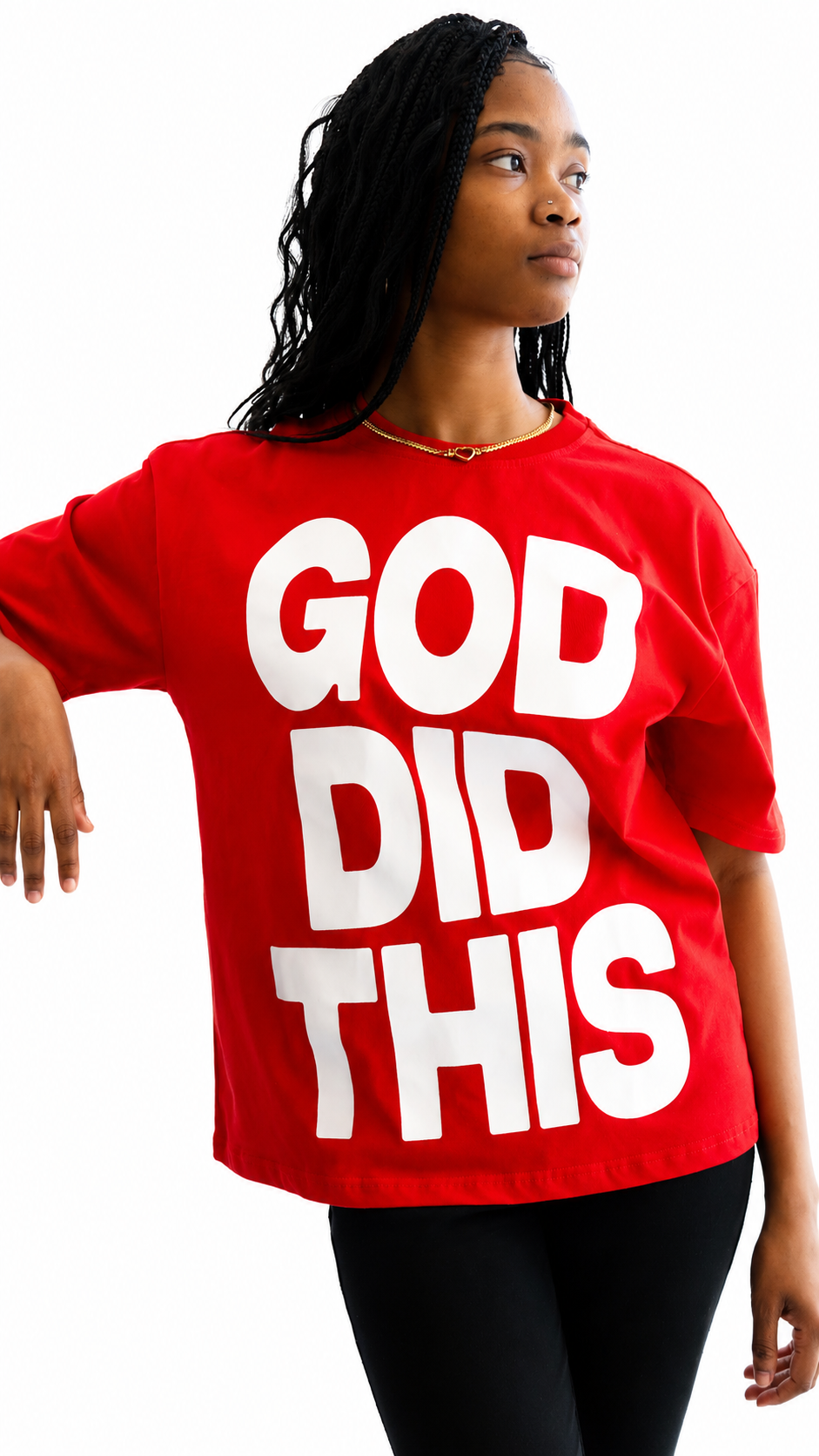 God Did It Tee  (Red)