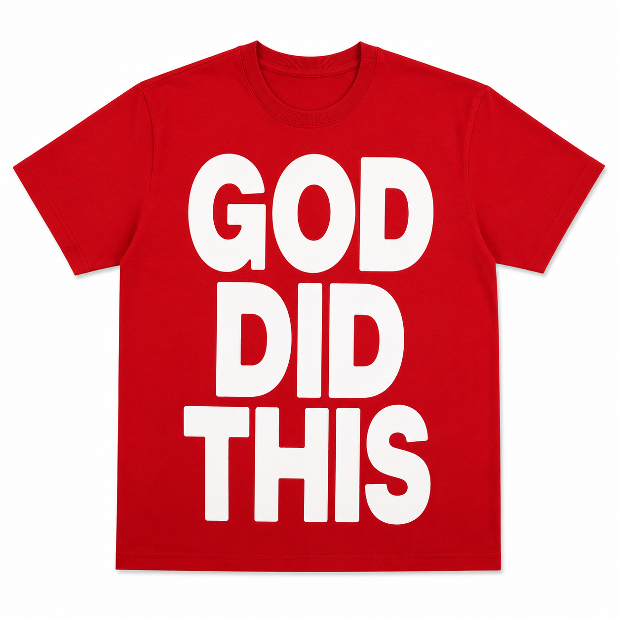 God Did It Tee  (Red)