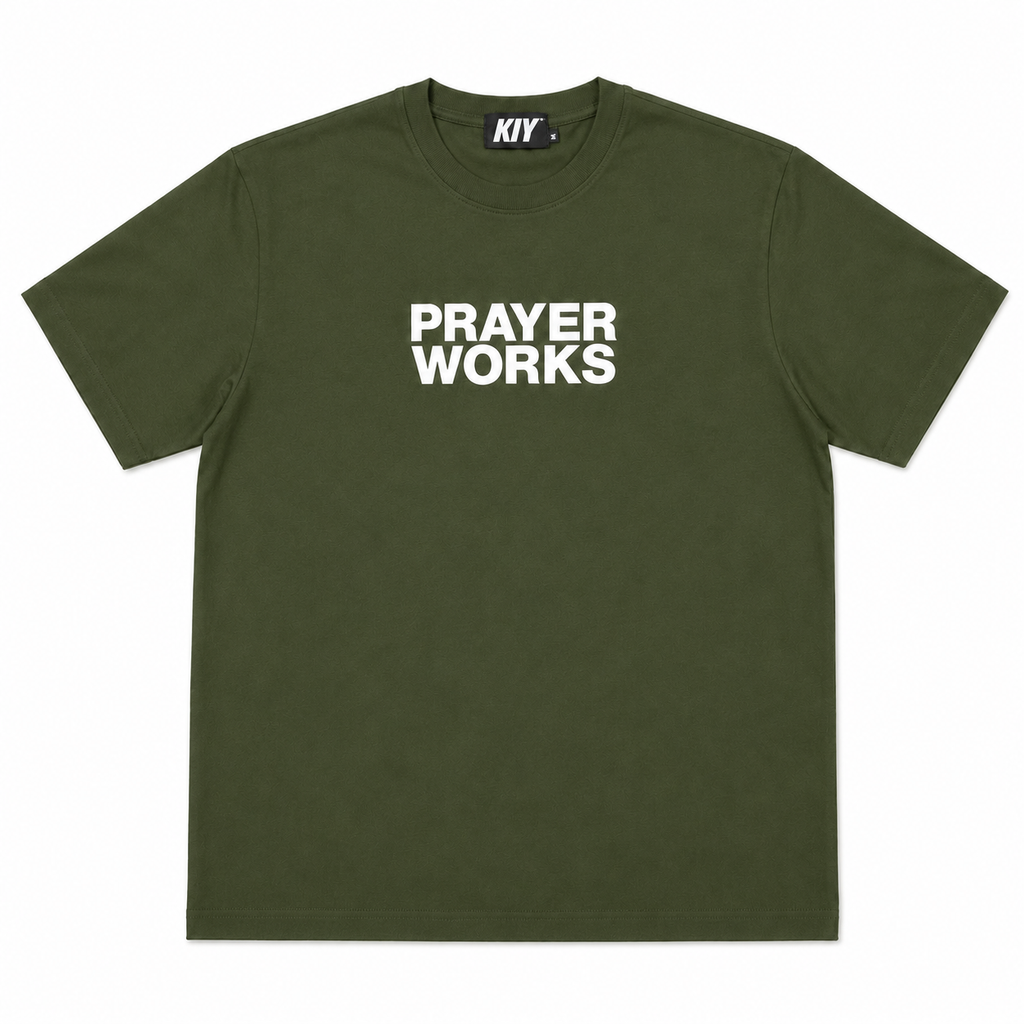 Prayer Works Tee  (Forest Green)
