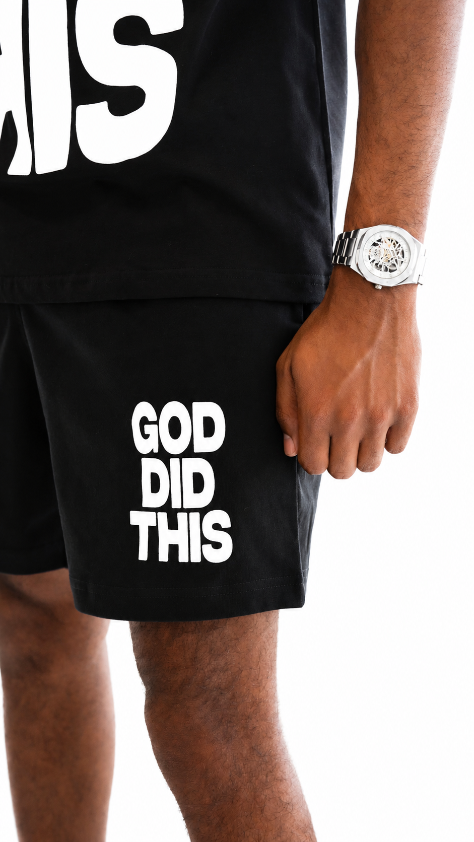 God Did This Shorts (Black)