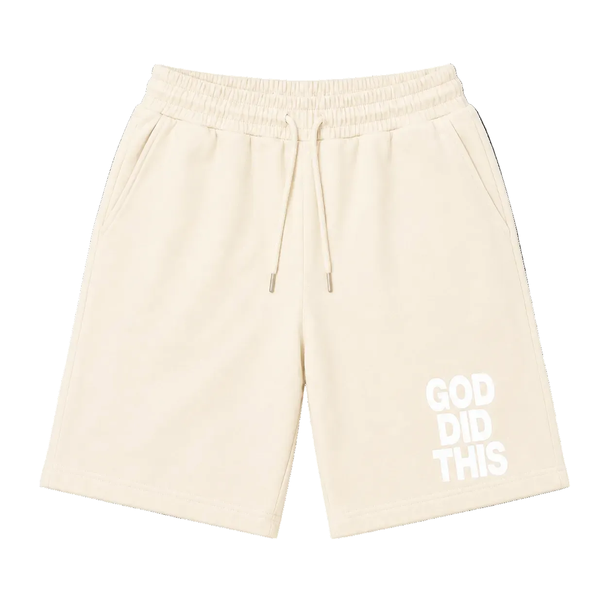 God Did This Shorts (Cream)