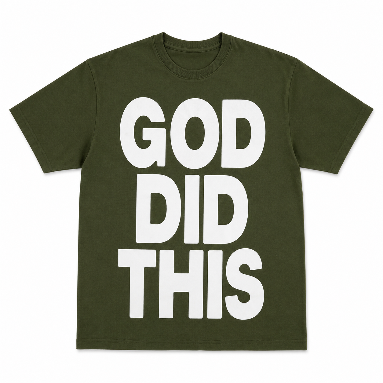God Did It Tee  (Forrest Green)